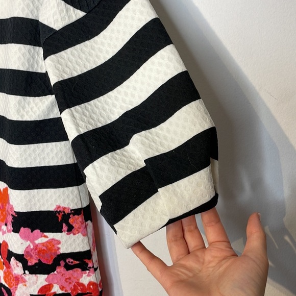 ANTHROPOLOGIE Postmark stripes floral puff sleeve tunic top - Picture 6 of 12